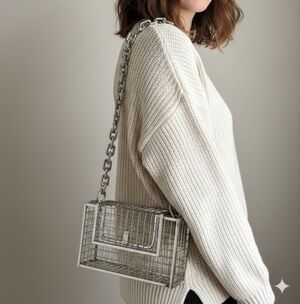 Silver Chain Women Bag